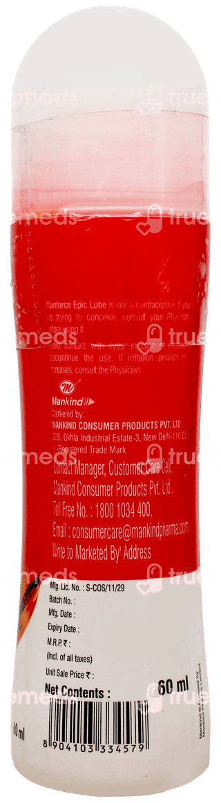 Manforce Epic Strawberry Flavour Lube 60Ml